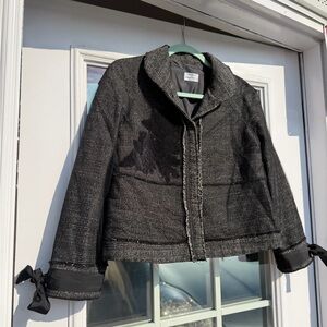 Vintage Philosophy by Alberta Ferretti tweed jacket covered in tulle